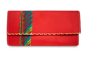 Ayana African Print Purse Wallet (Red)
