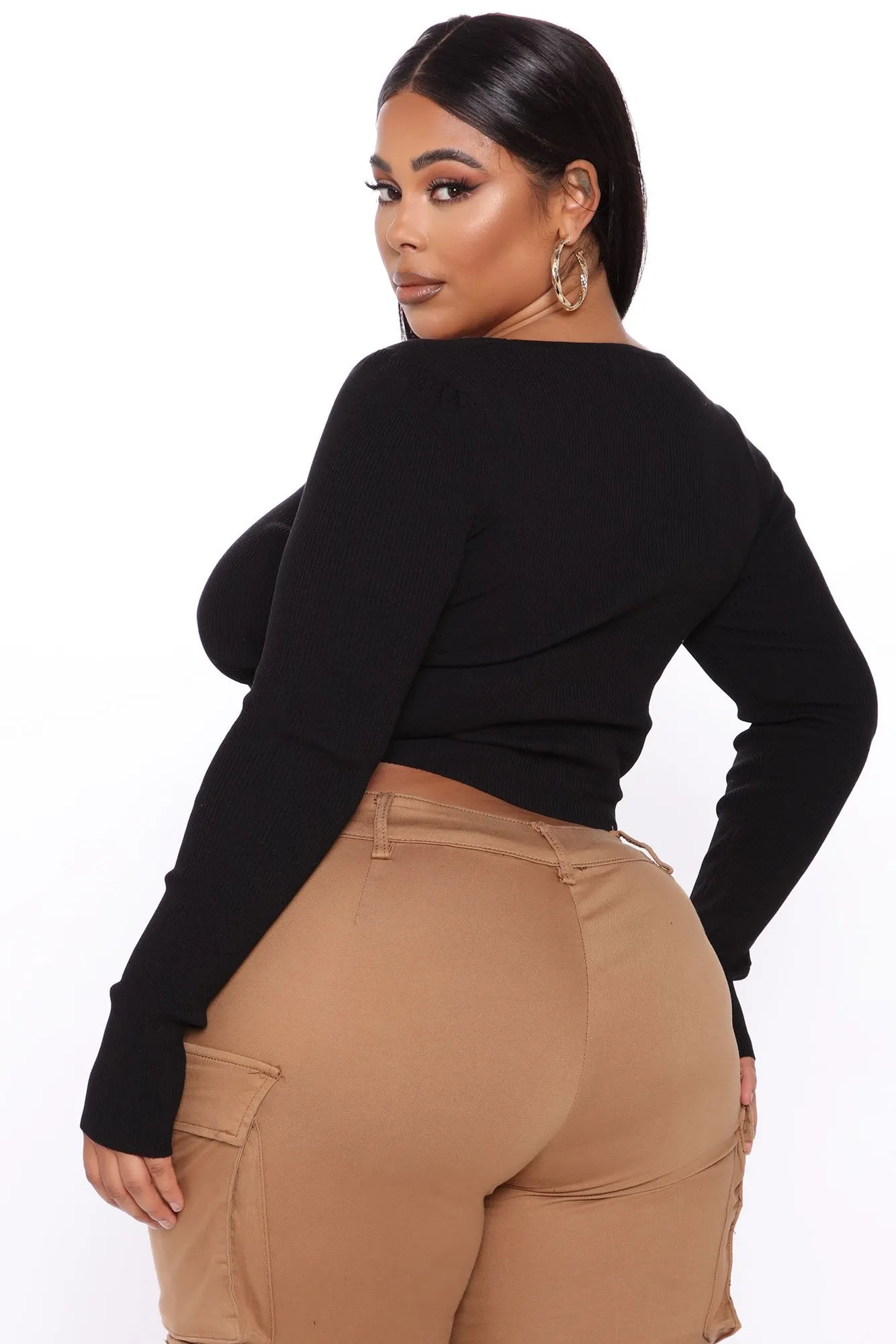 Best Of The Bunch Ribbed Sweater - Black