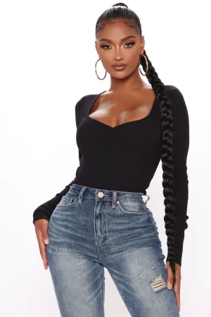 Best Of The Bunch Ribbed Sweater - Black
