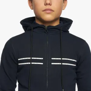 Boy's Printed Stripe CT Logo Zip Hoodie