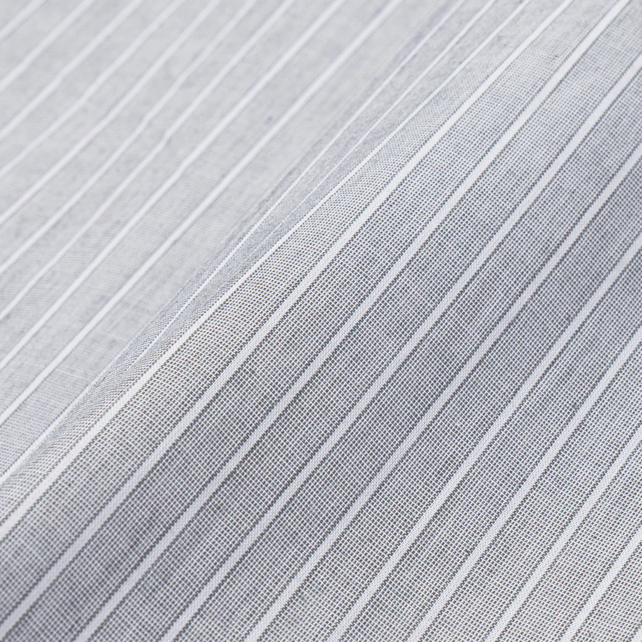 Breakfast Club Long Sleeve Shirt - Grey White Stripes