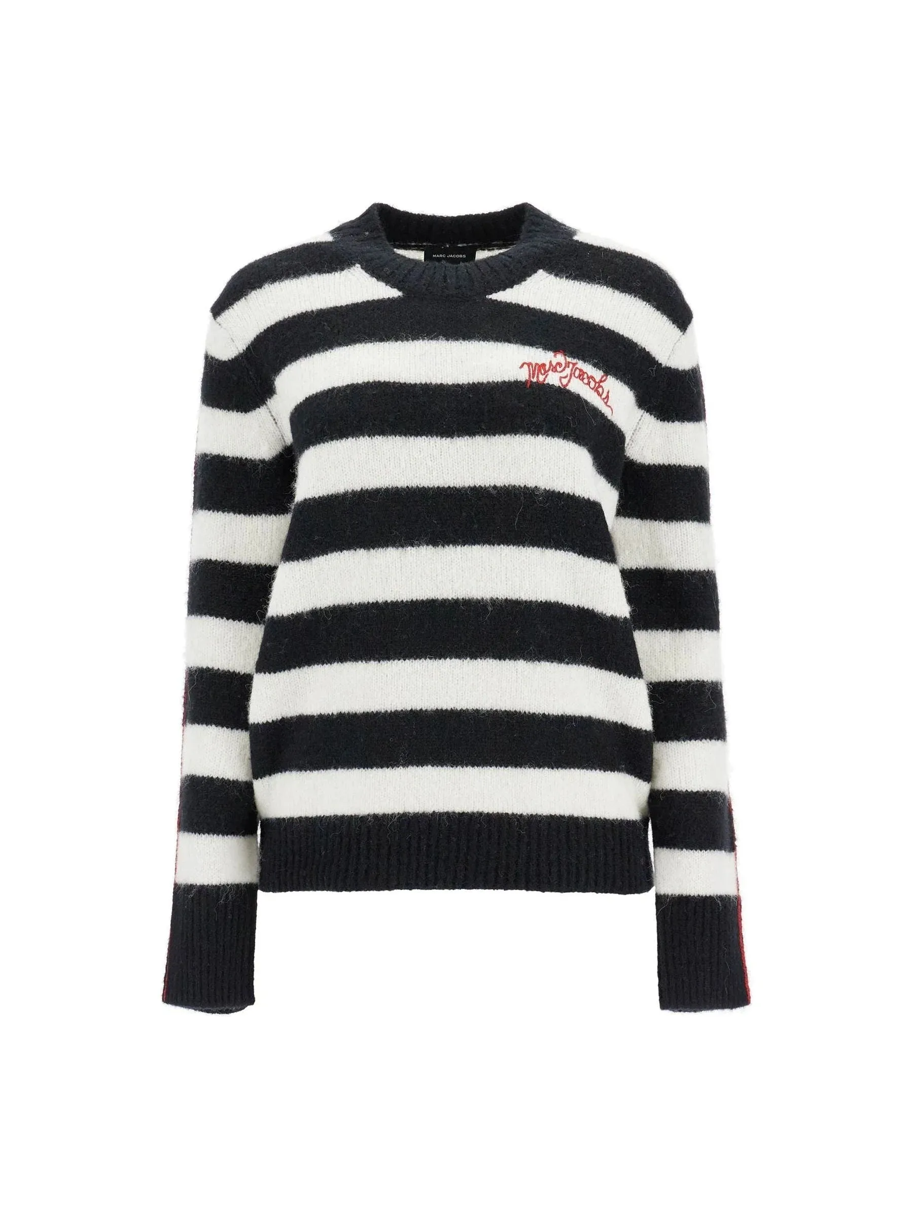 Brushed Logo Striped Sweater