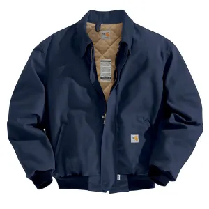 Carhartt Men's Dark Navy Flame-Resistant Duck Bomber Jacket