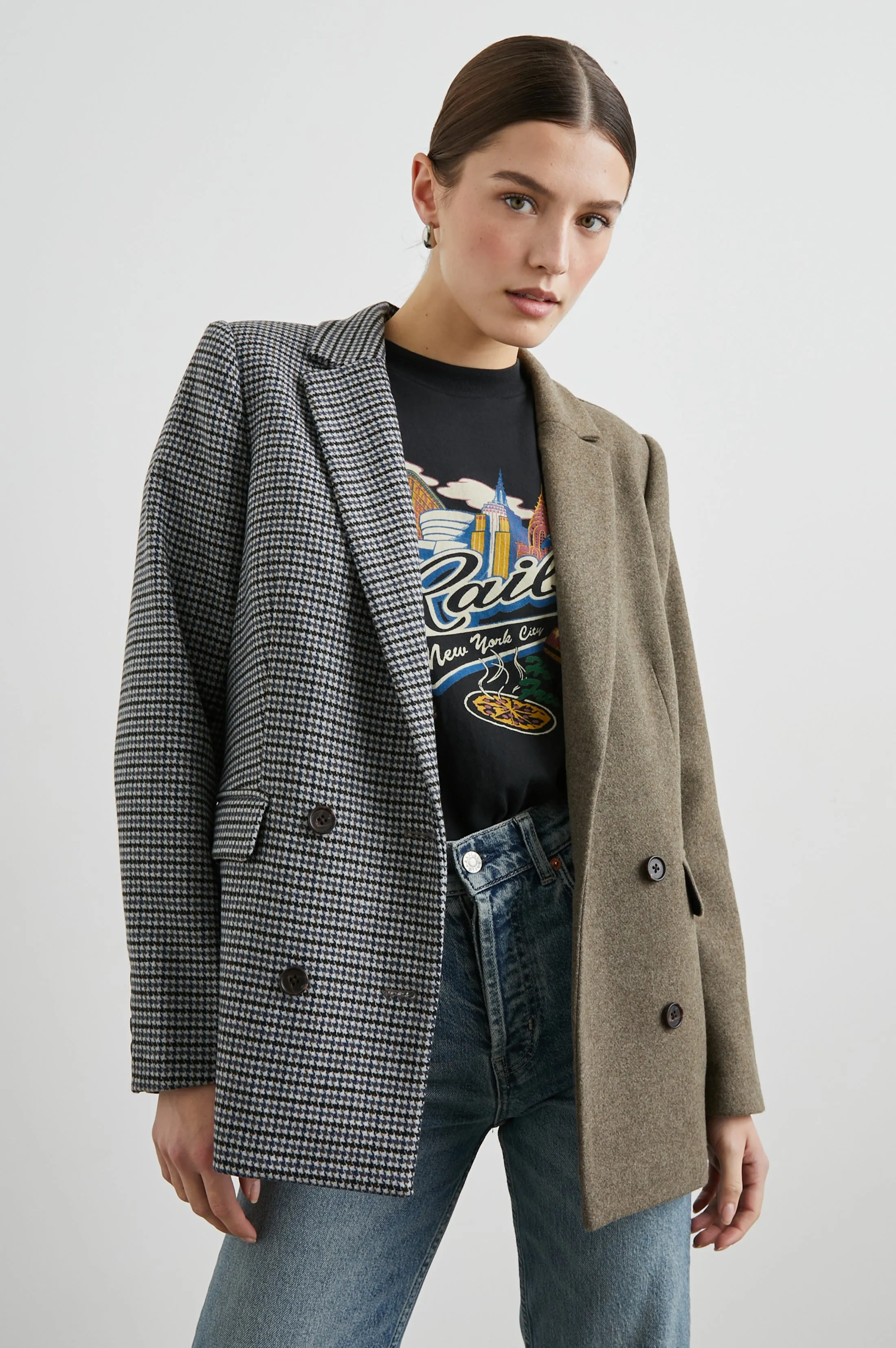 CODY BLAZER - MIXED MINI CHECK