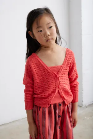 Crochet tricot cardigan