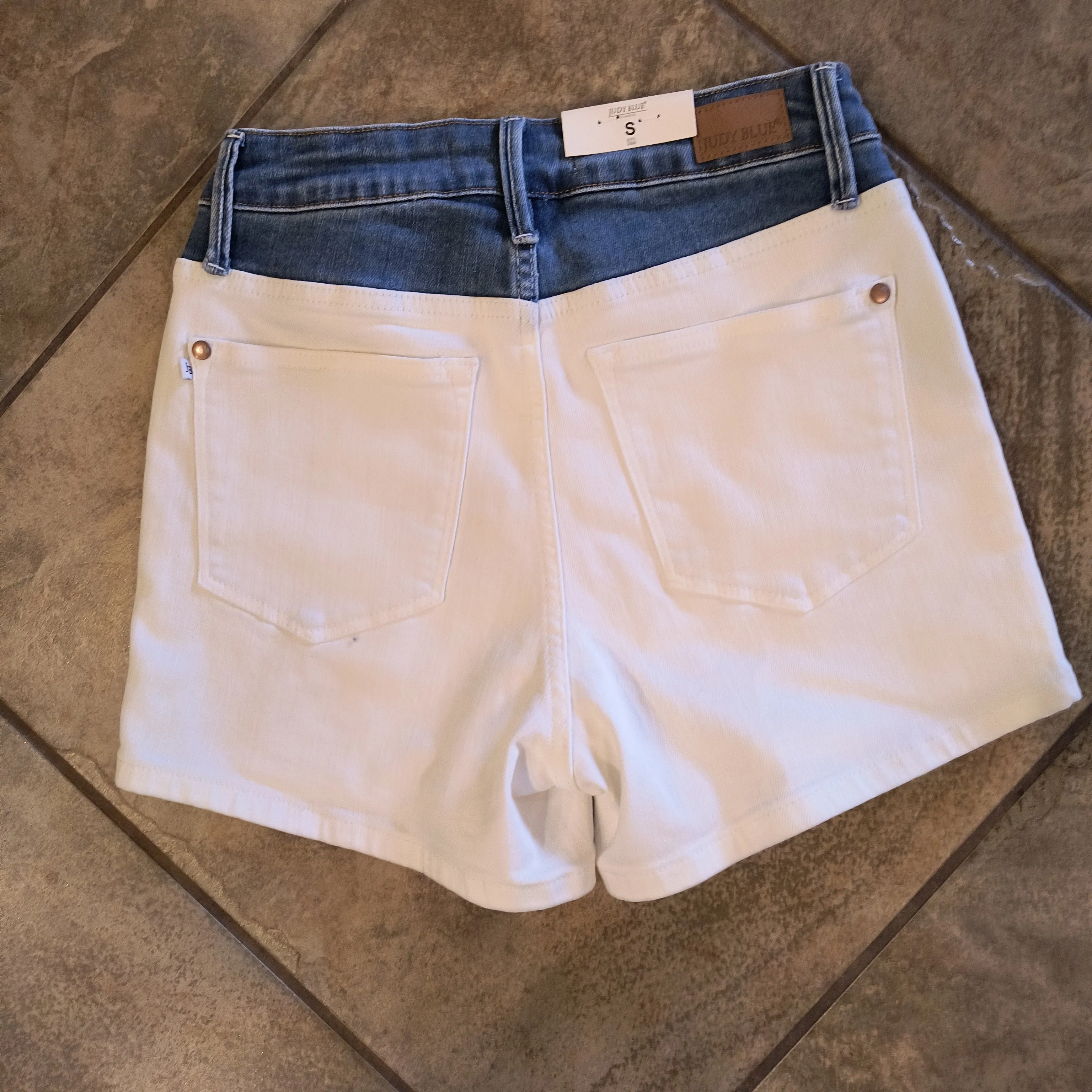 Denim and White Shorts | Judy Blue