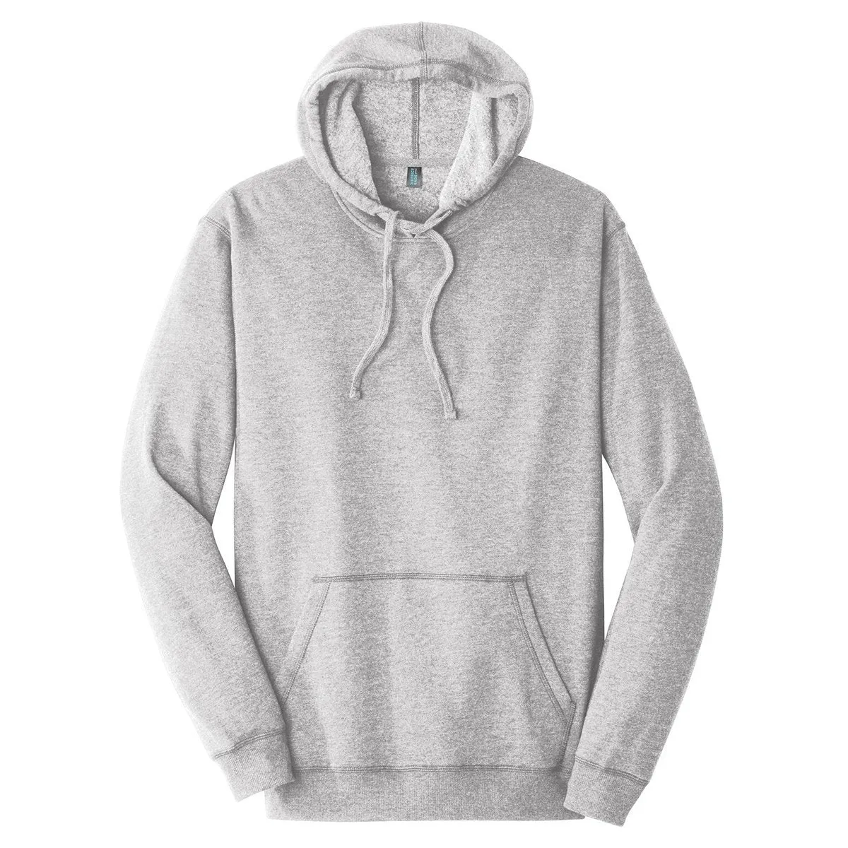 District Made Men's Heathered Grey Lightweight Fleece Hoodie