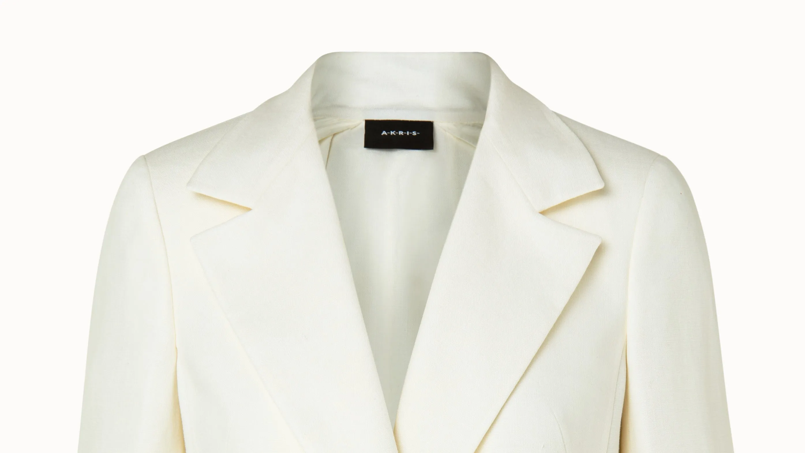 Double-Breasted Linen Wool Double-Face Jacket
