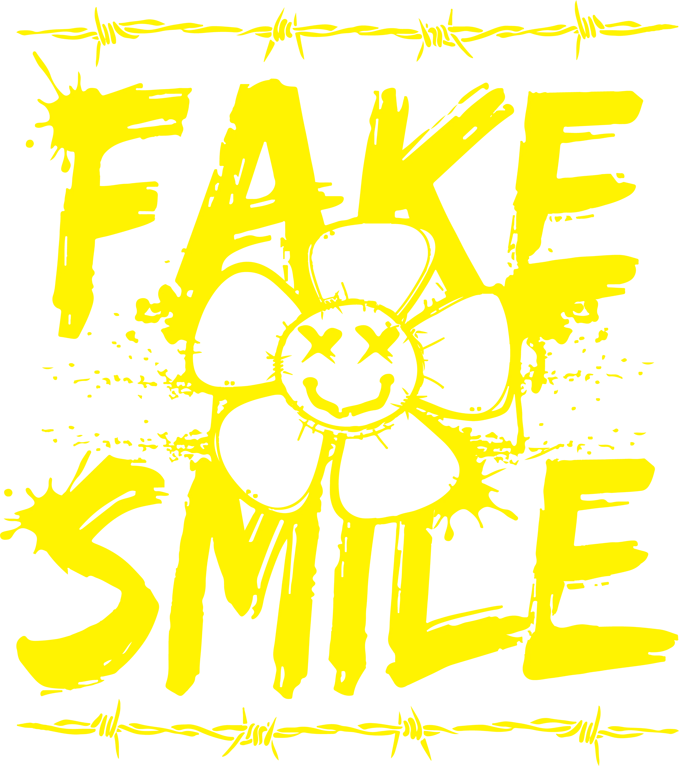 Fake Smile, X Eyes Graphic Tee