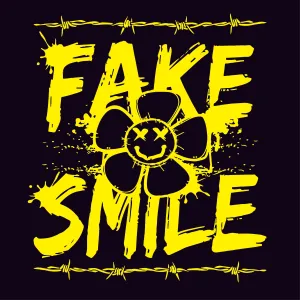 Fake Smile, X Eyes Graphic Tee