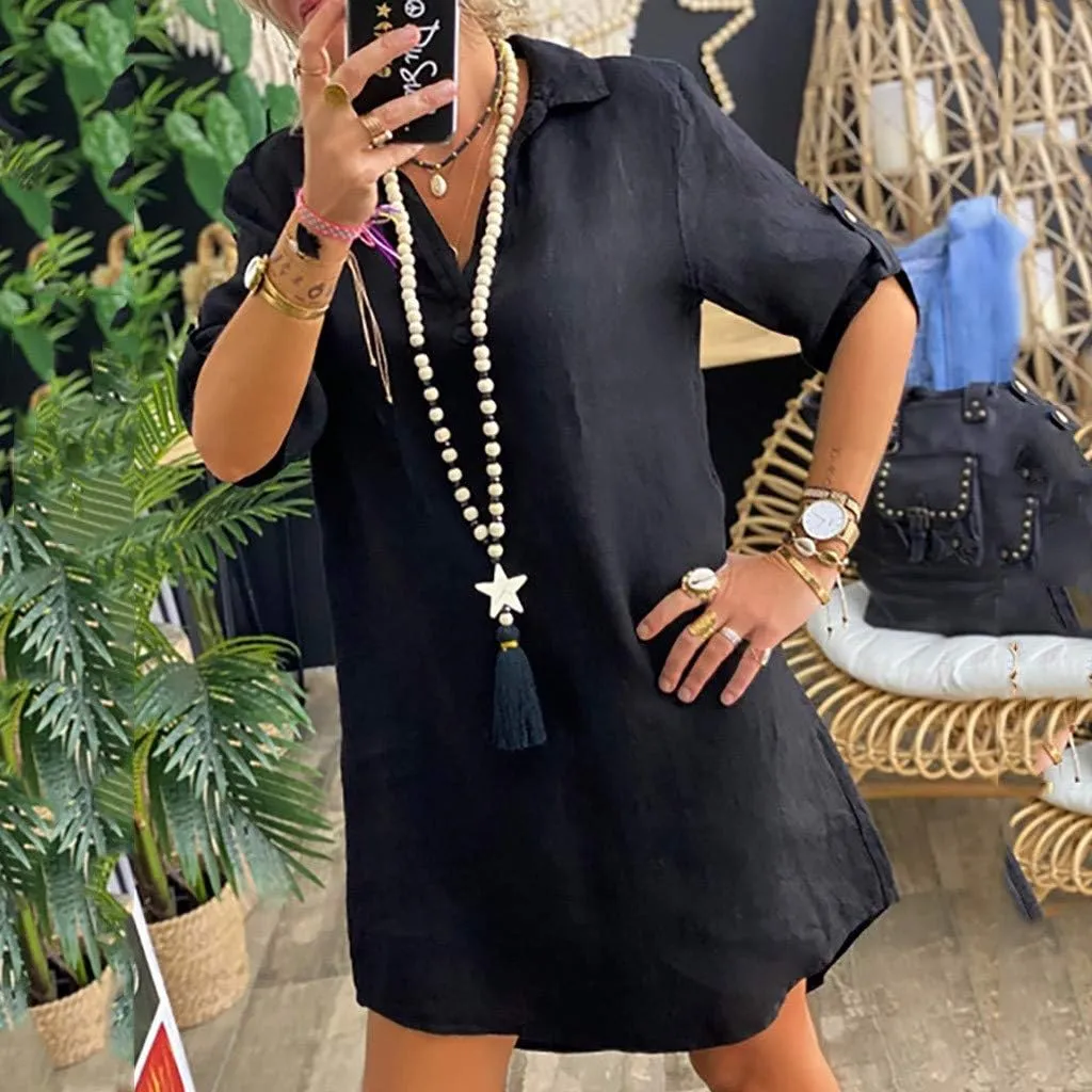 Firzero Women's Off Shoulder Summer Mini Dress Short Puffy Sleeve High Waist Casual Beach Dresses Vacation Flowy Ruffle Dress