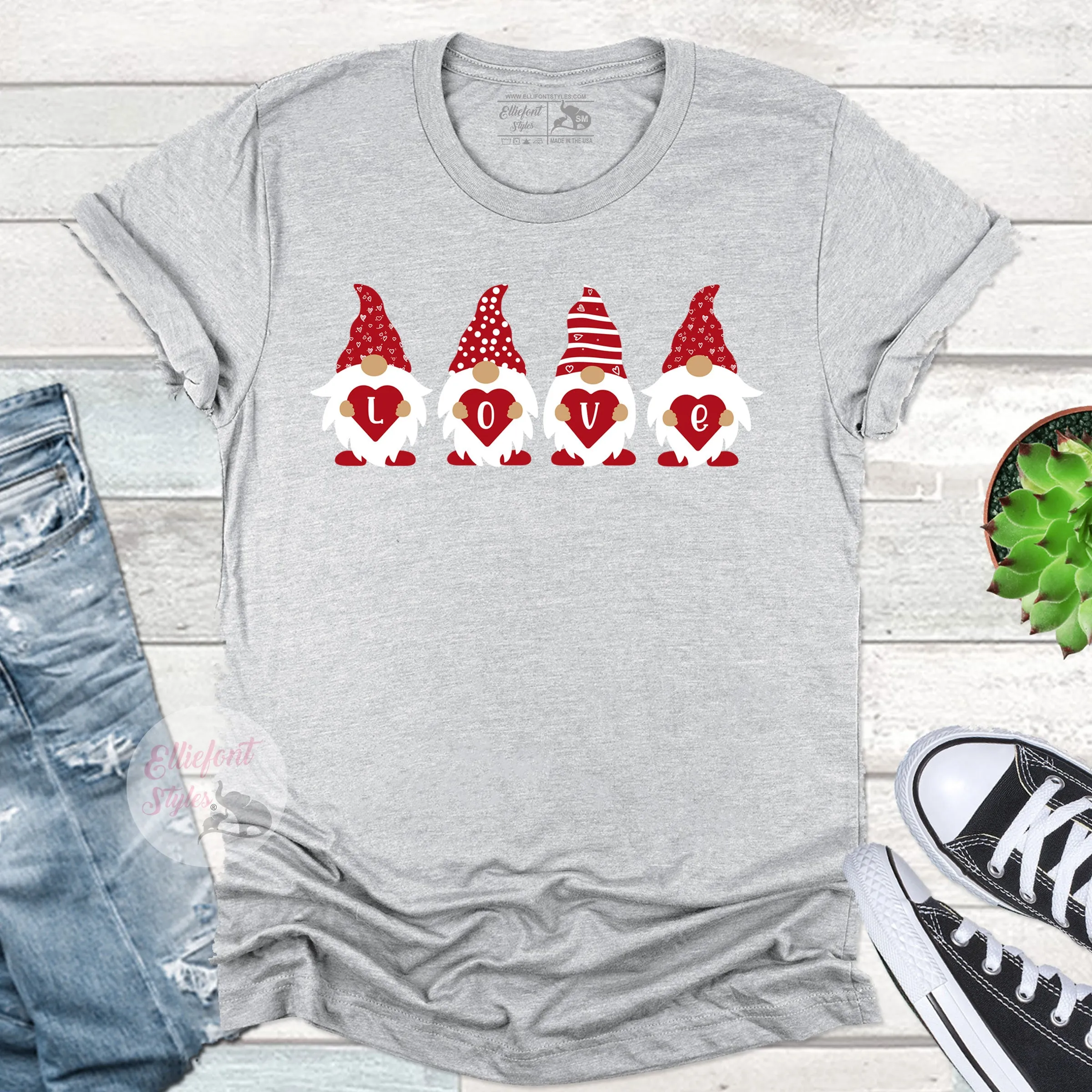 Gnome Love Valentines T-Shirt