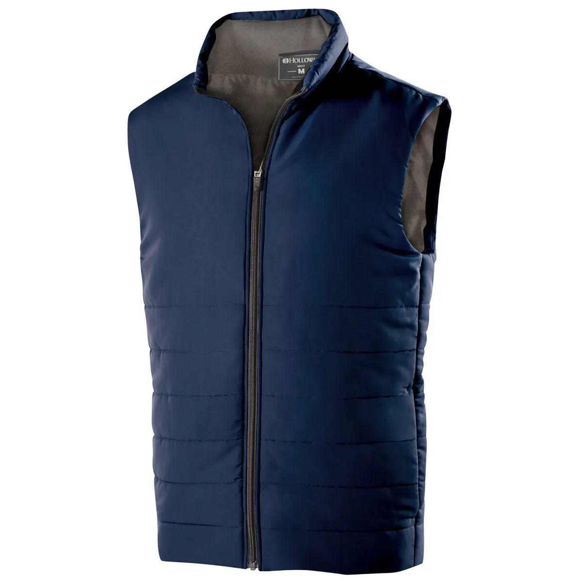 Holloway Men's Navy Full Zip Admire Vest