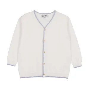 Kin   Kin Winter White Boys Knit V neck cardigan (K249)