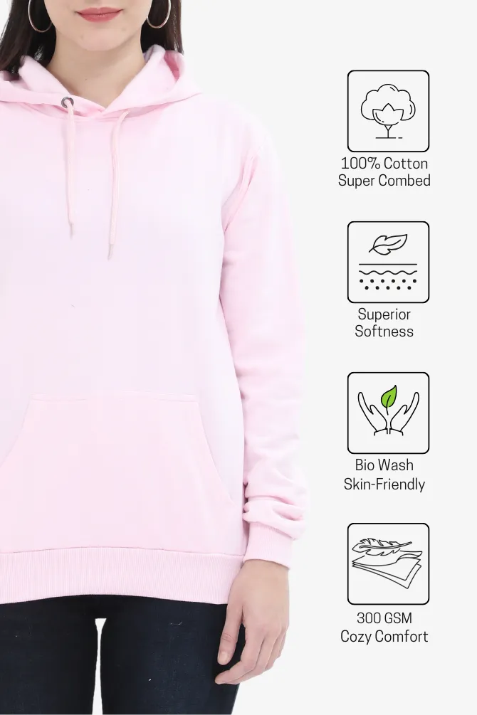 Light Pink Hoodie for women