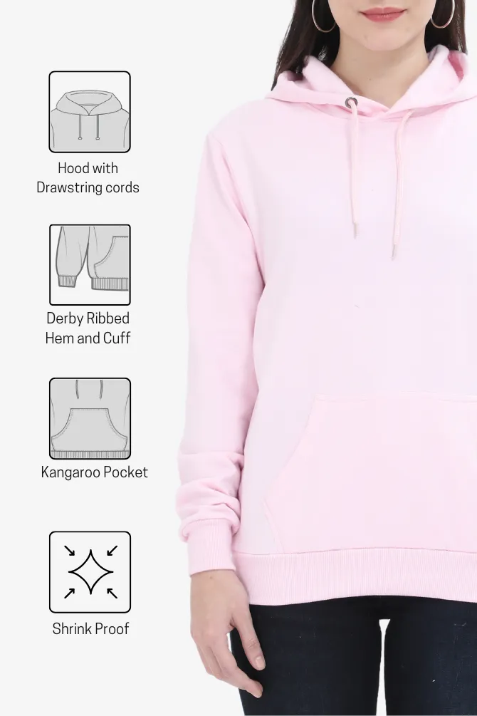 Light Pink Hoodie for women