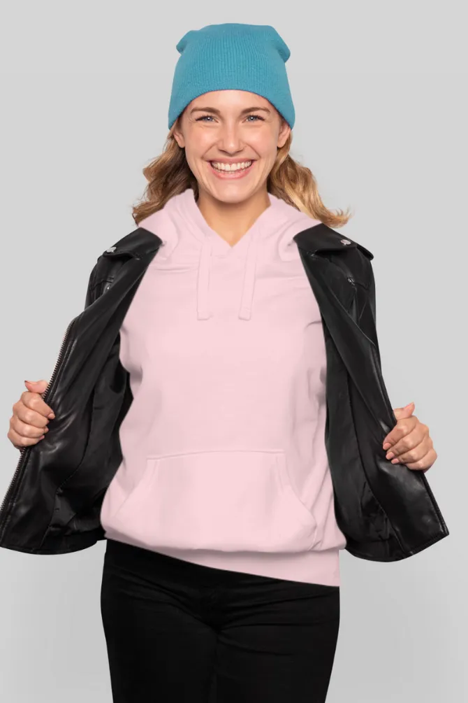 Light Pink Hoodie for women