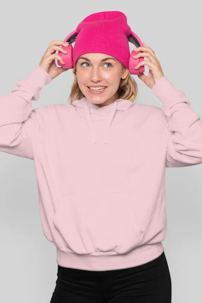 Light Pink Hoodie for women
