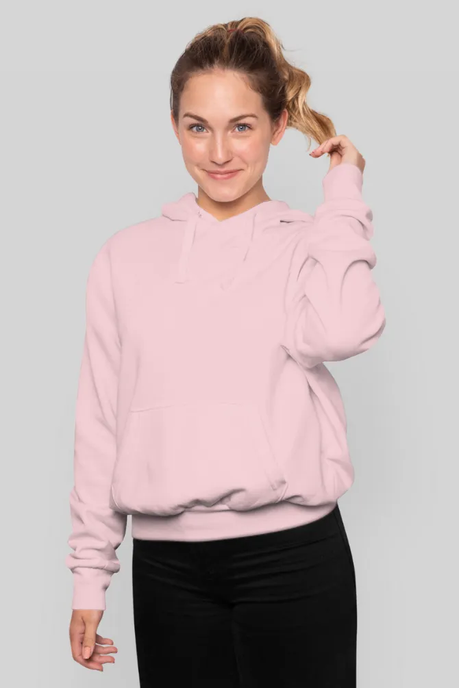 Light Pink Hoodie for women