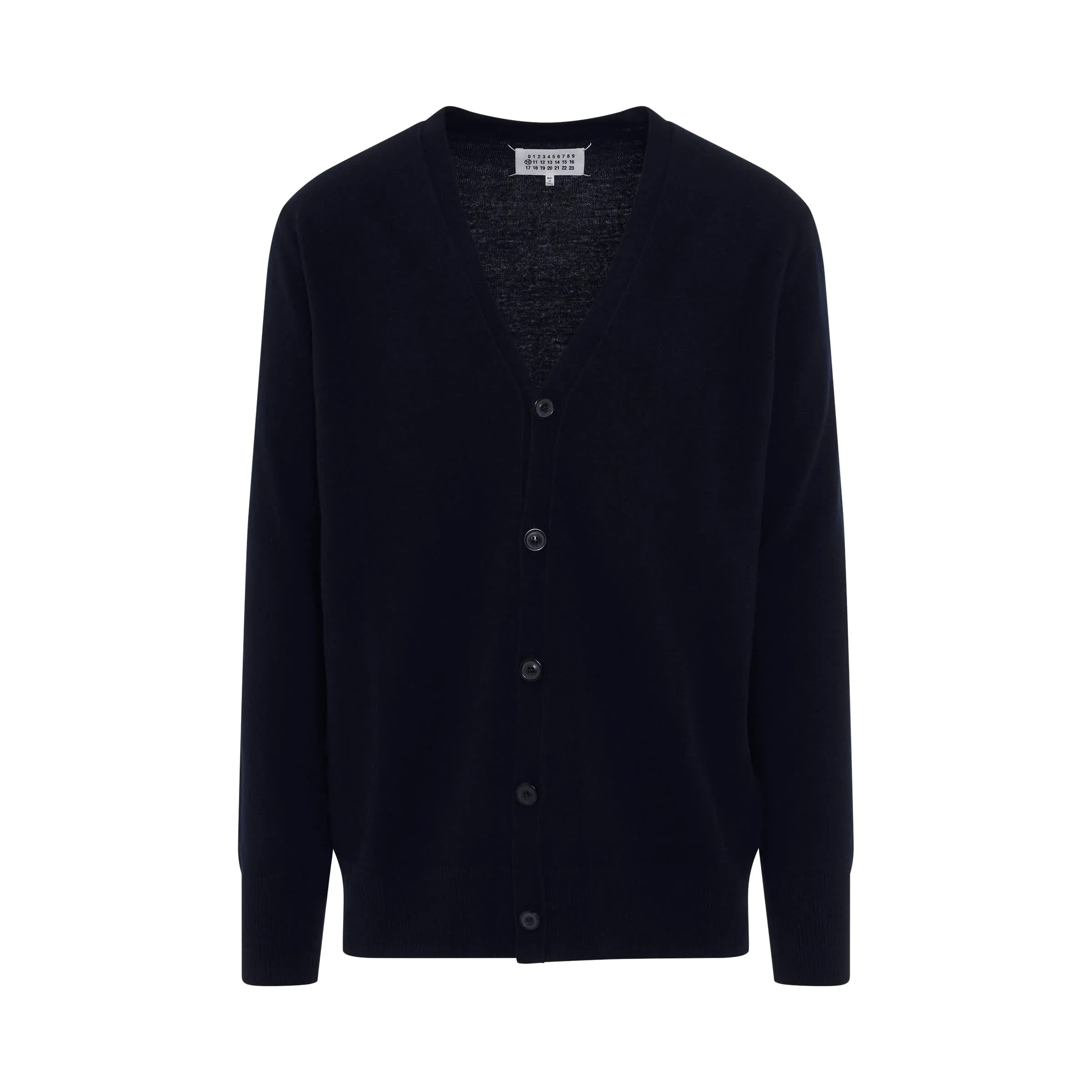 Long Sleeve Knit Pullover in Navy
