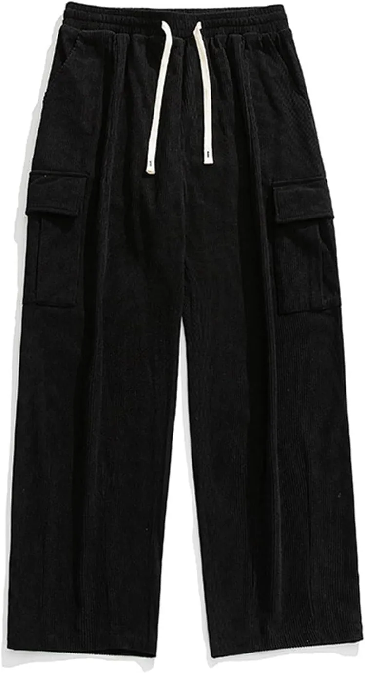 Men's Cargo Pants 2024 Fashion Loose Baggy Work Hiking Trousers Slim Fit Utility Outdoor Pants with Multiple Pockets