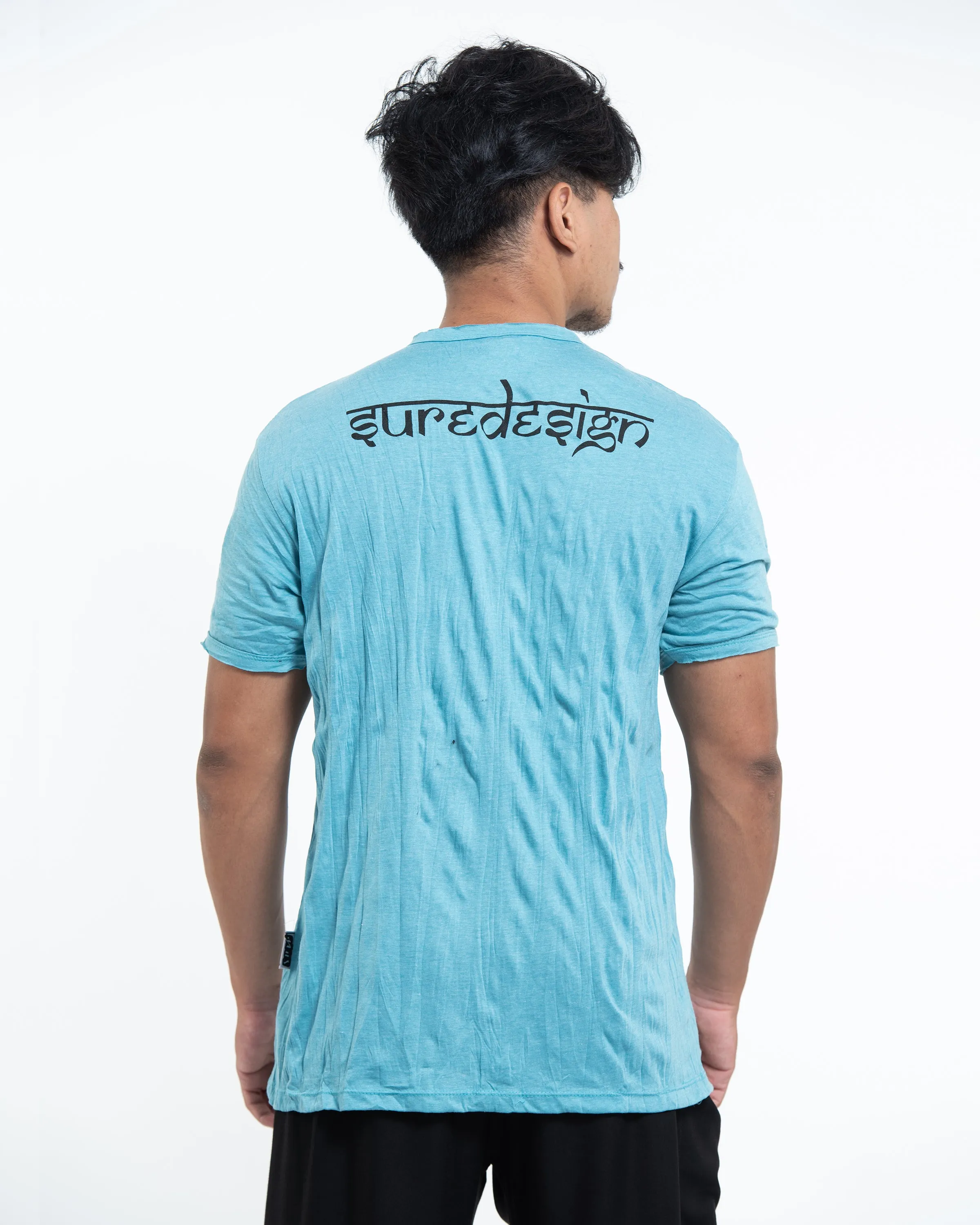 Mens Lotus Ganesh T-Shirt in Turquoise