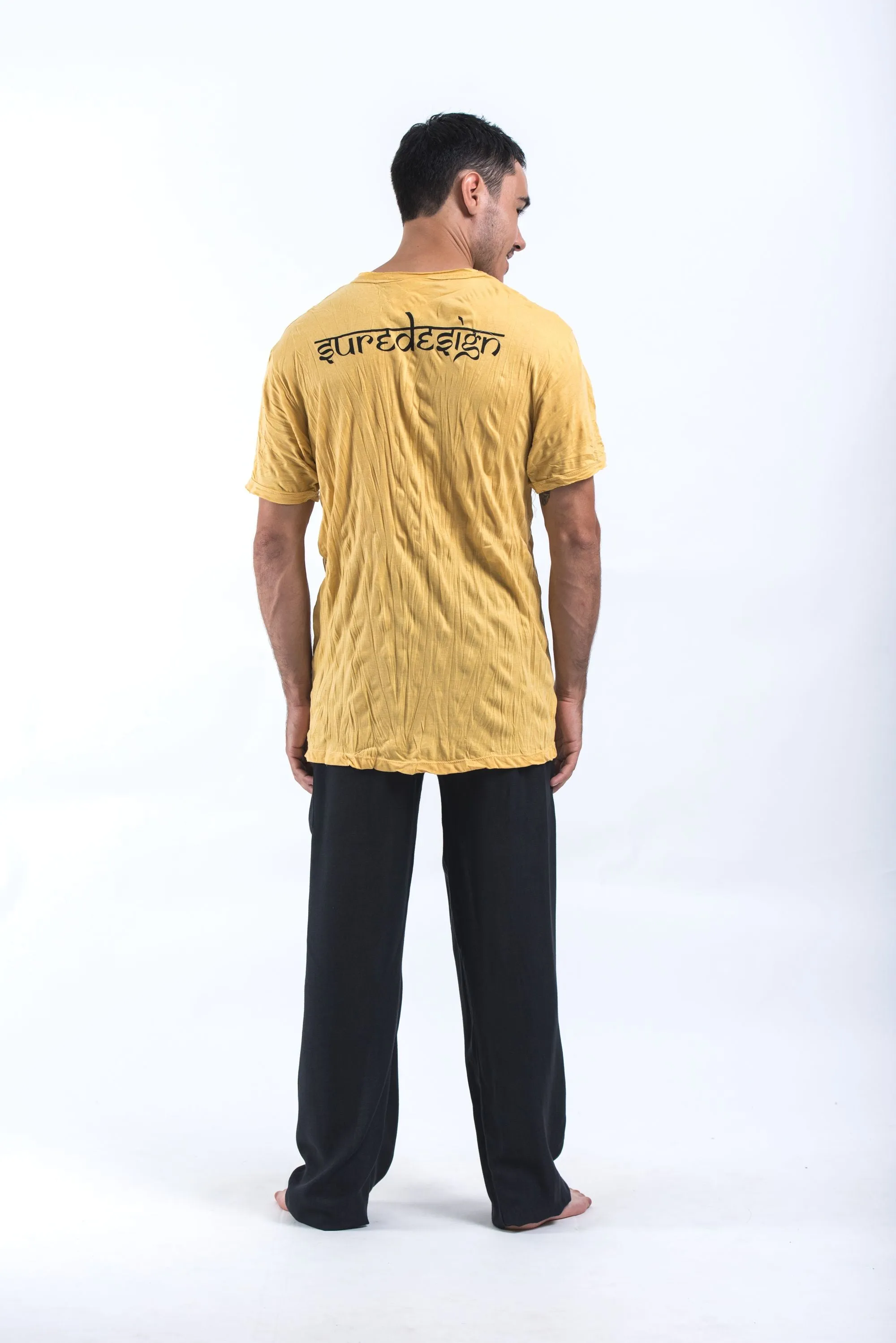 Mens Octopus Weed T-Shirt in Yellow