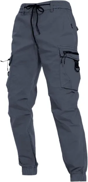 MIDOO Golf Pants Men Stretch Relaxed Fit Casual Fleece Joggers Loose Open Bottom Athletic Pants Straight Leg Hiking Pants
