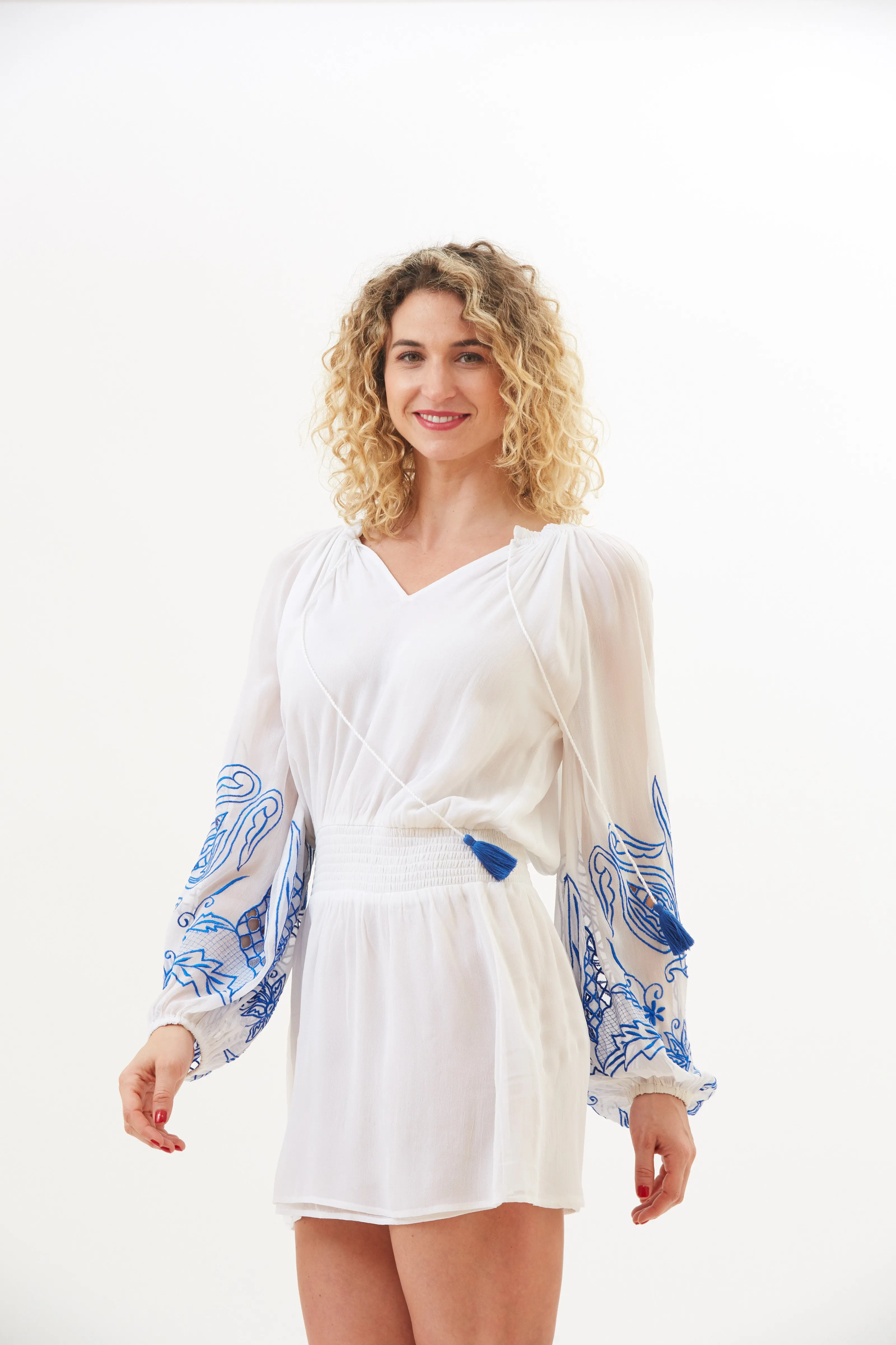 Nabila Hand Cut Out Tunic Dress