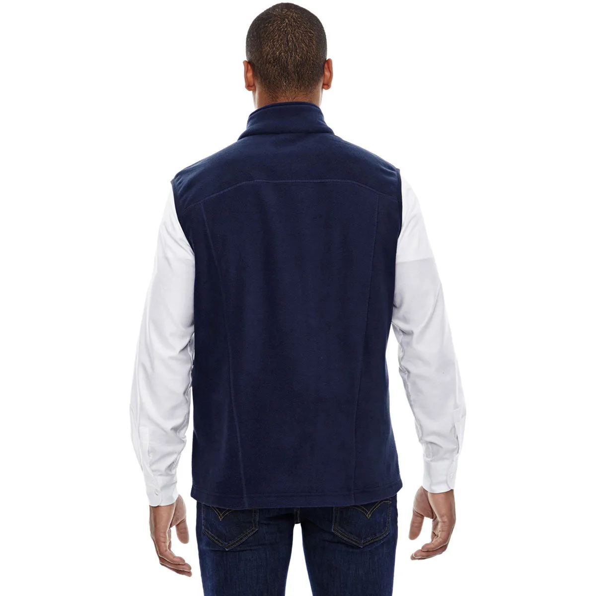 North End Men's Classic Navy Voyage Fleece Vest