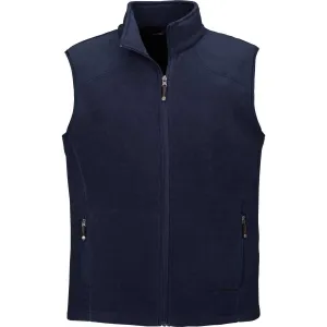 North End Men's Classic Navy Voyage Fleece Vest