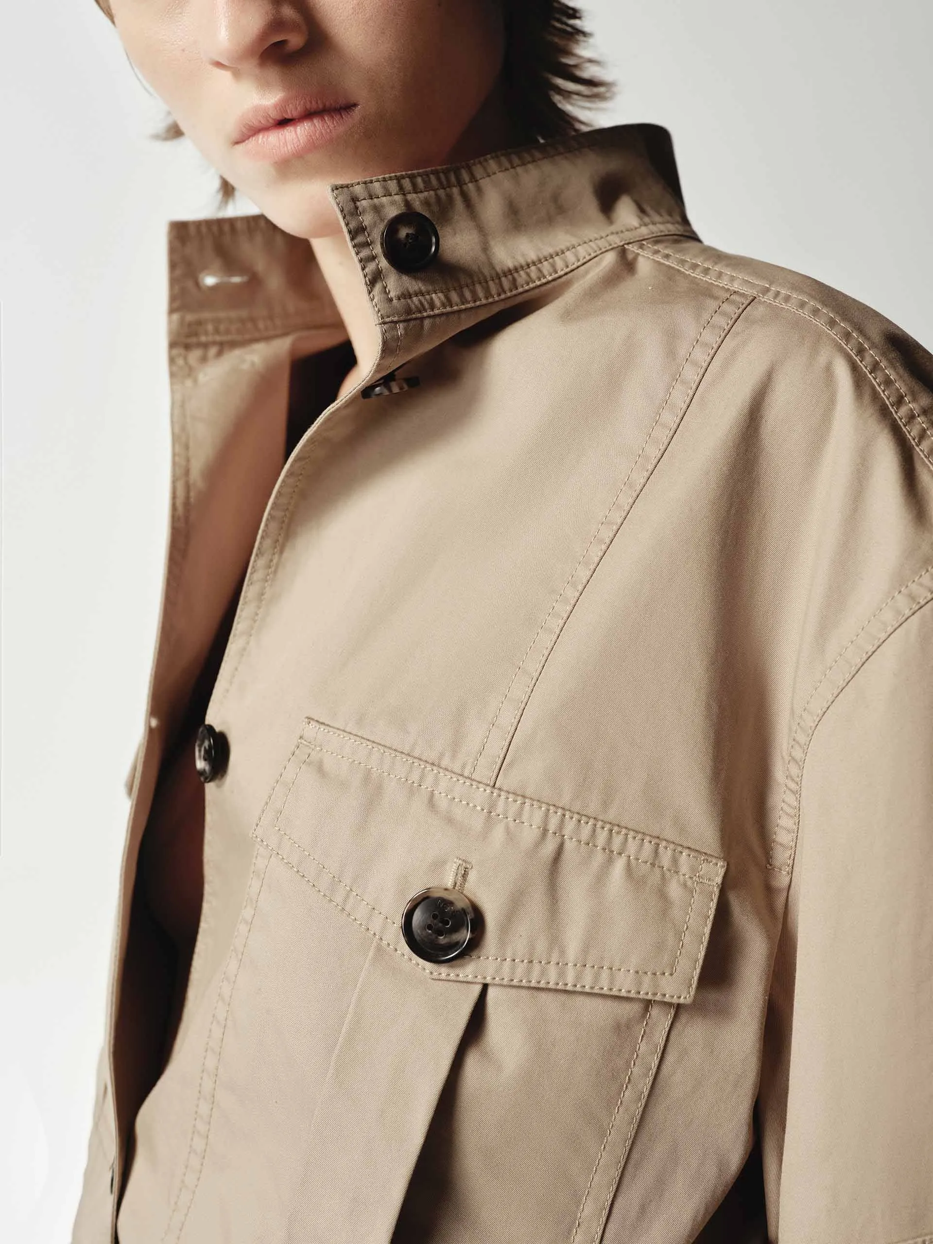 Pure Cotton Cargo Style Shirt