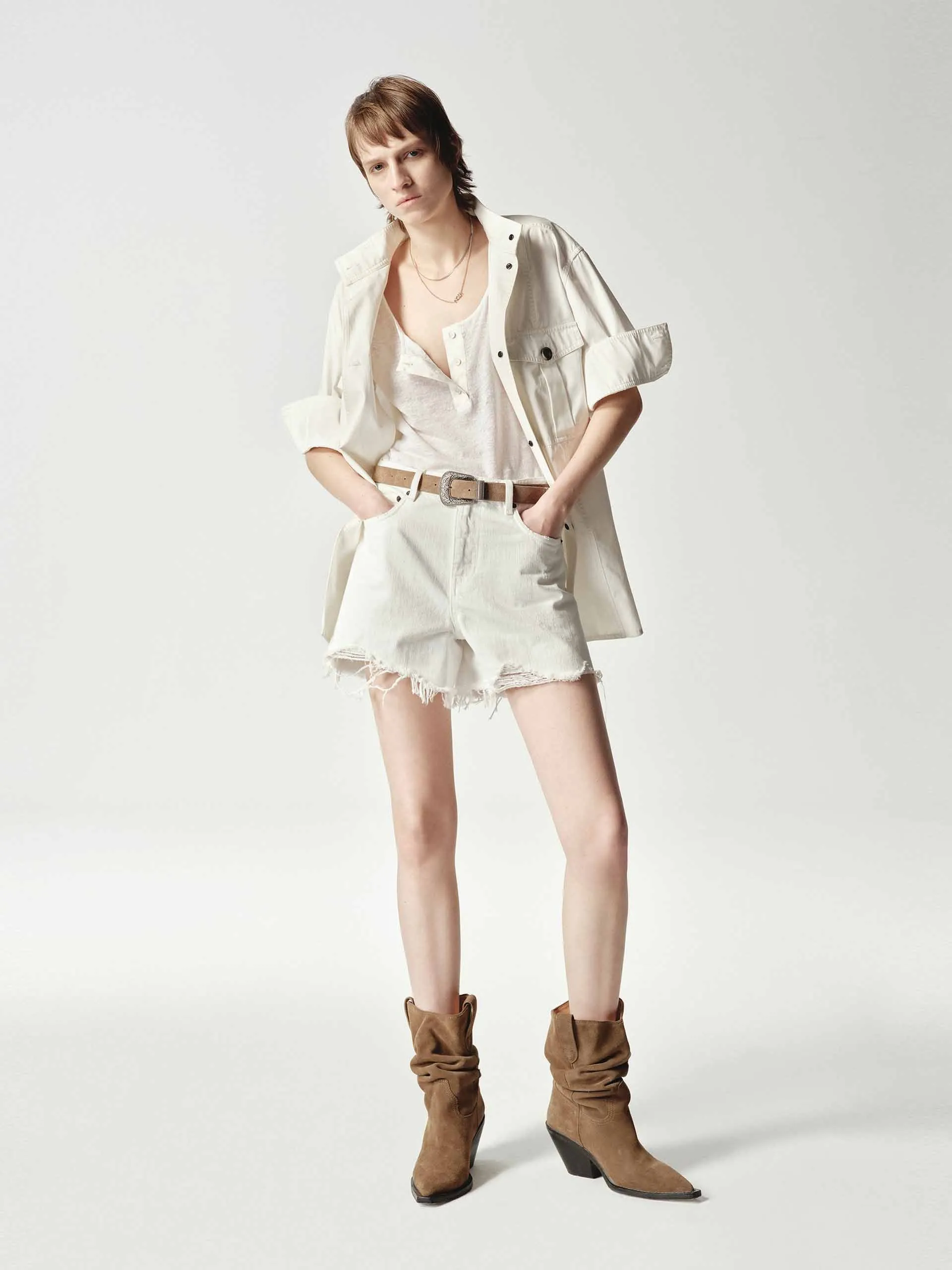 Pure Cotton Cargo Style Shirt