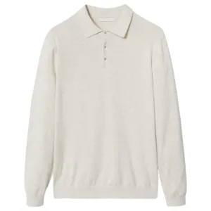 "RYAN" COTTON JERSEY LONG SLEEVE POLO SHIRT