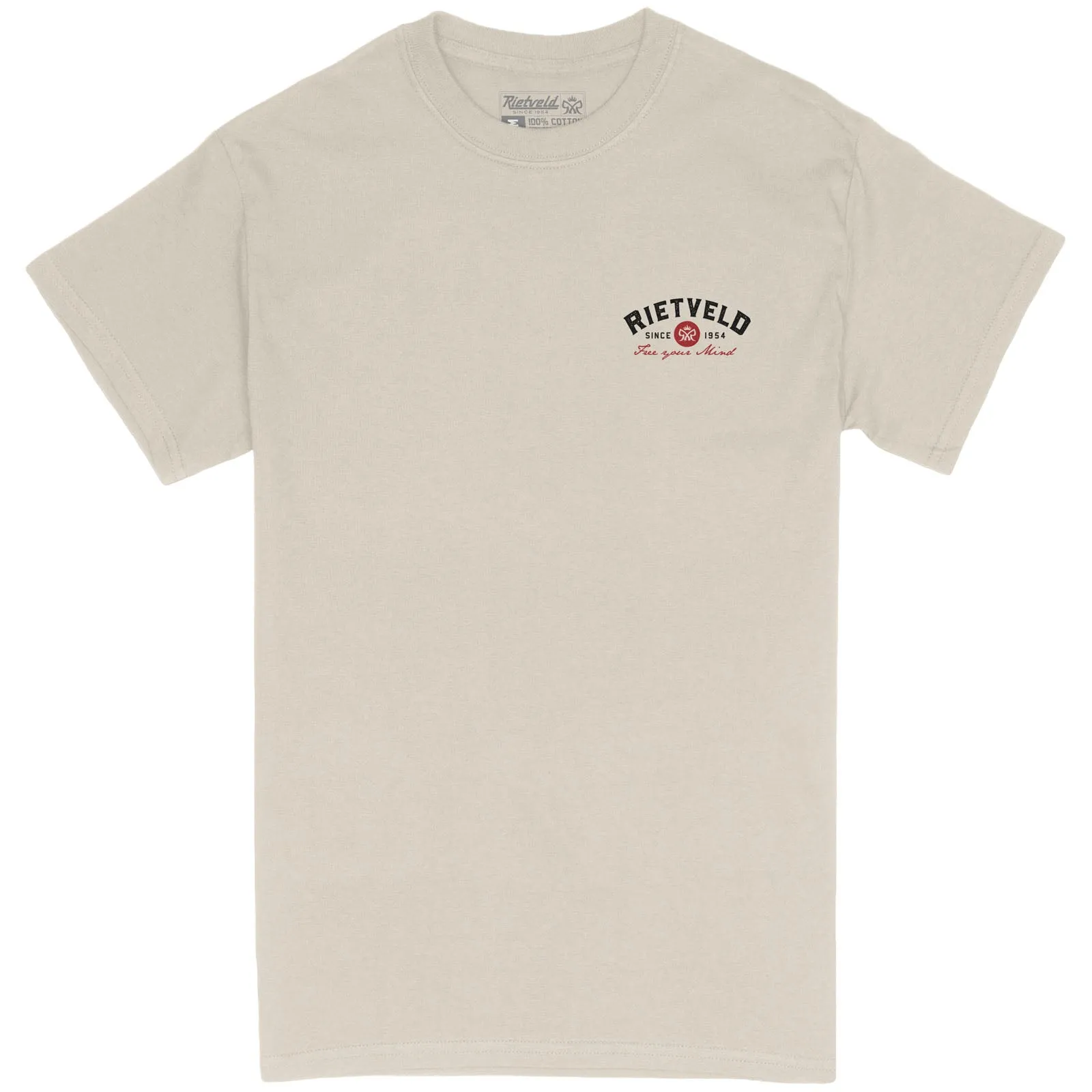 Rietveld Mens Al Cruising Classic T-Shirt - Natural