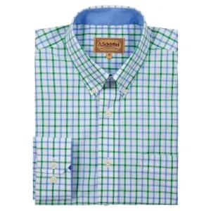 Schoffel Holkham Classic Mens Shirt - Green Check