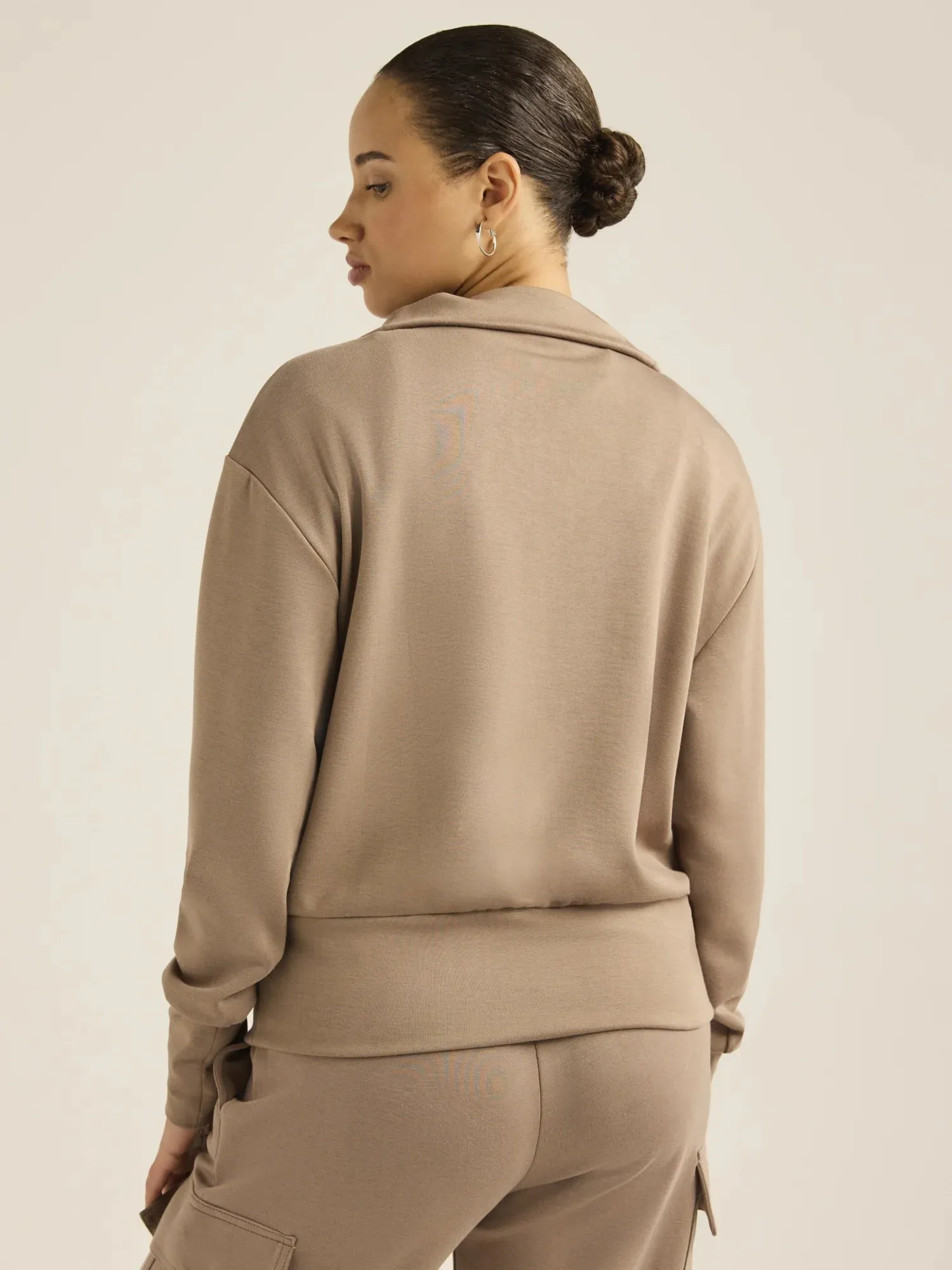 Scoop Womens & Women's Plus Ultimate ScubaKnit Half Zip Sweatshirt, Sizes XS-4X