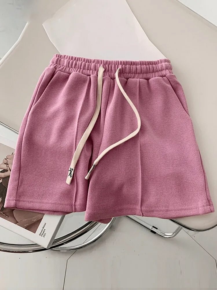 Stylish Women's Shorts With High Waist and Side Pockets - SF0181
