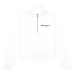 Tank Quarter Zip White