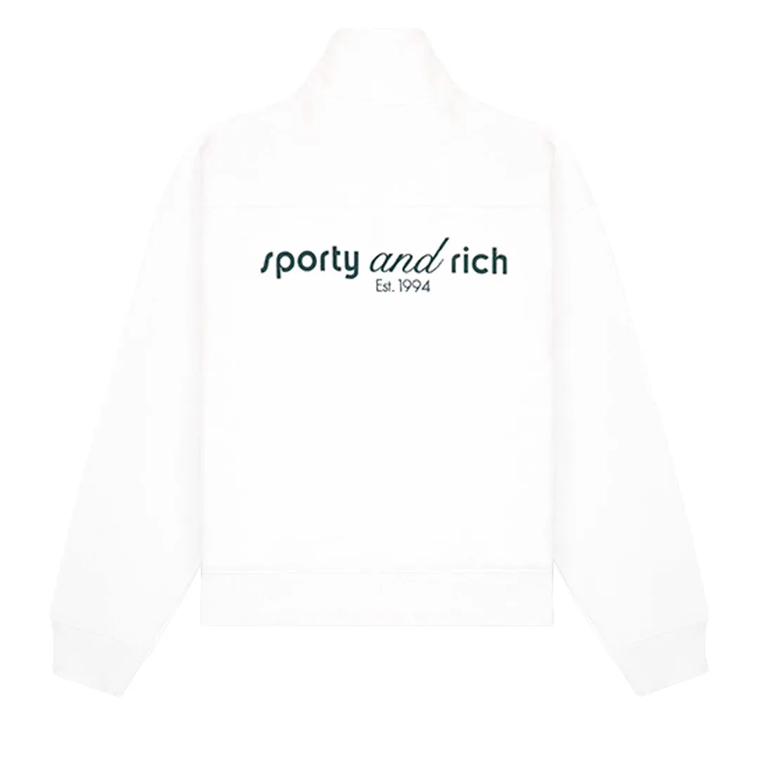 Tank Quarter Zip White