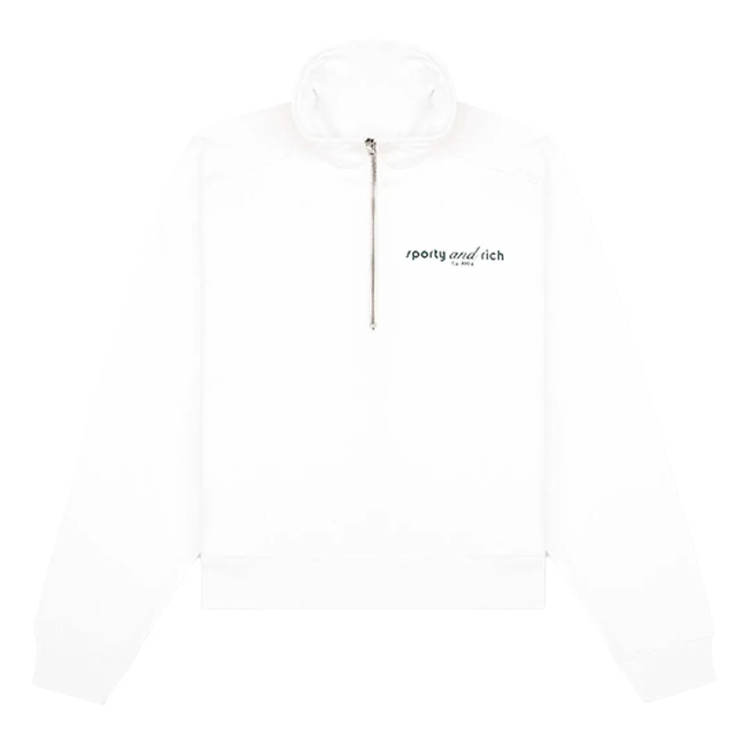 Tank Quarter Zip White
