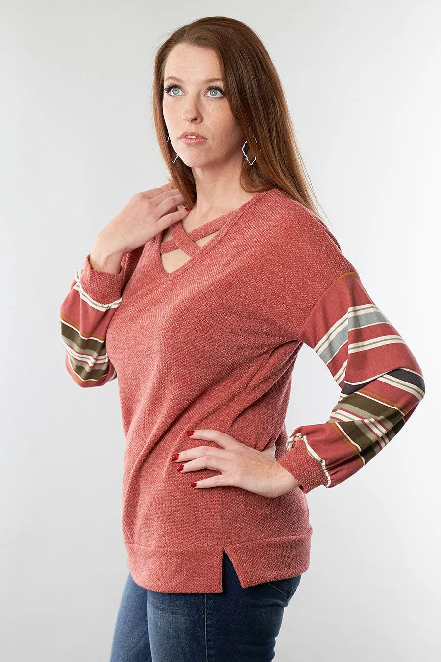 Tell Me About It Long Sleeve Top