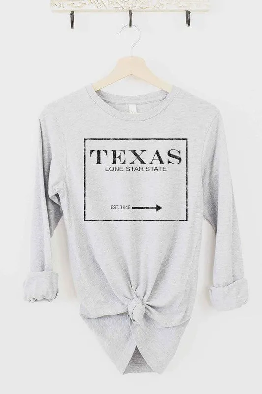 TEXAS LONE STAR STATE LONG SLEEVE TEE