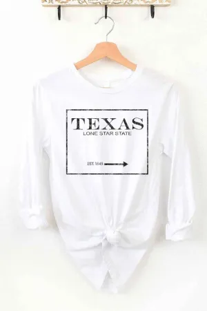 TEXAS LONE STAR STATE LONG SLEEVE TEE