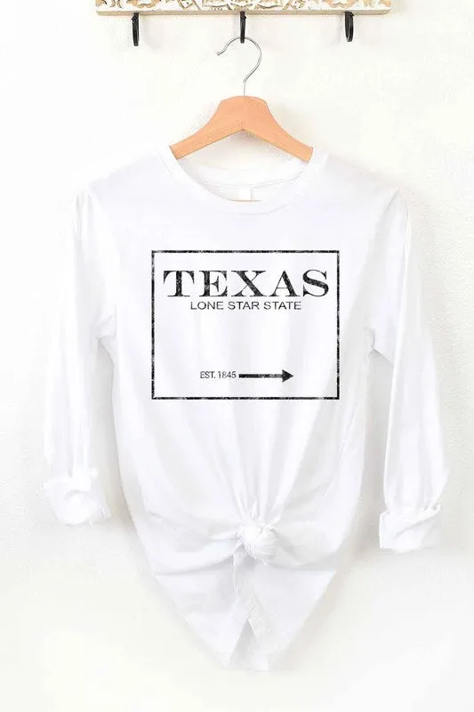TEXAS LONE STAR STATE LONG SLEEVE TEE