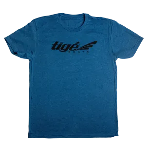Tige Logo Tee - Blue w/Black Logo