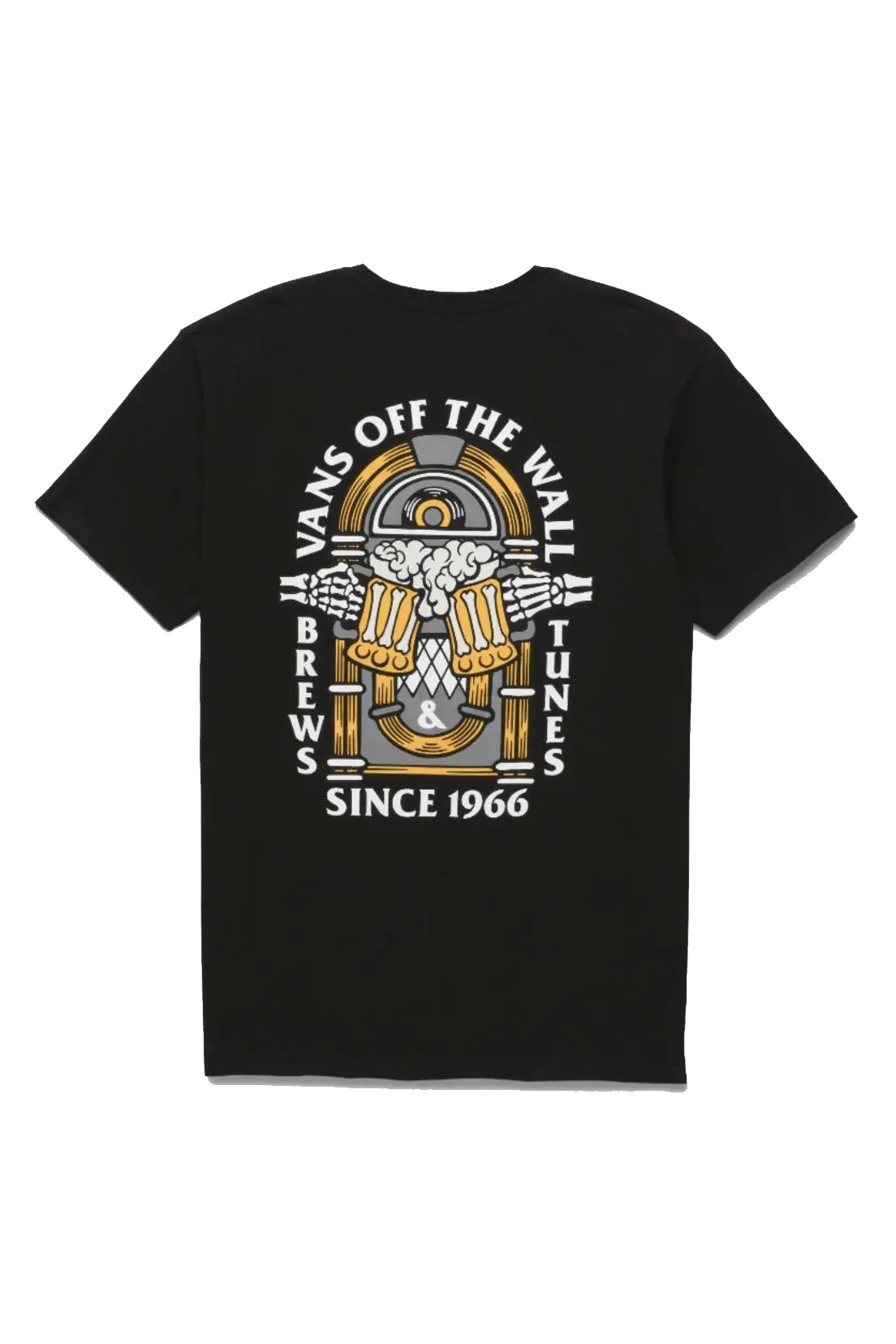 VANS BREW BROS TUNES TEE - BLACK