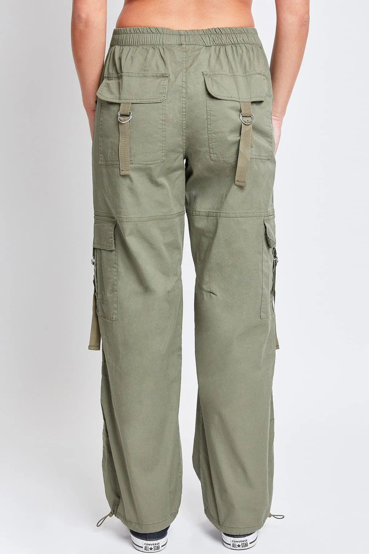 Womens Relaxed Fit Ring Cargo Pants