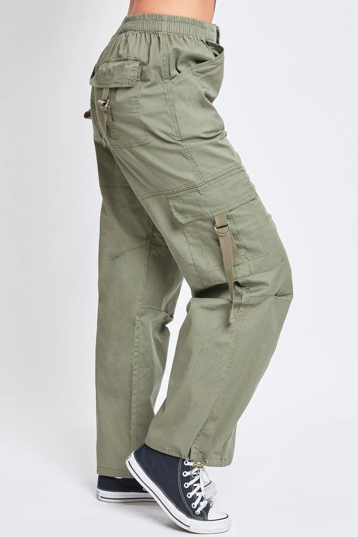 Womens Relaxed Fit Ring Cargo Pants