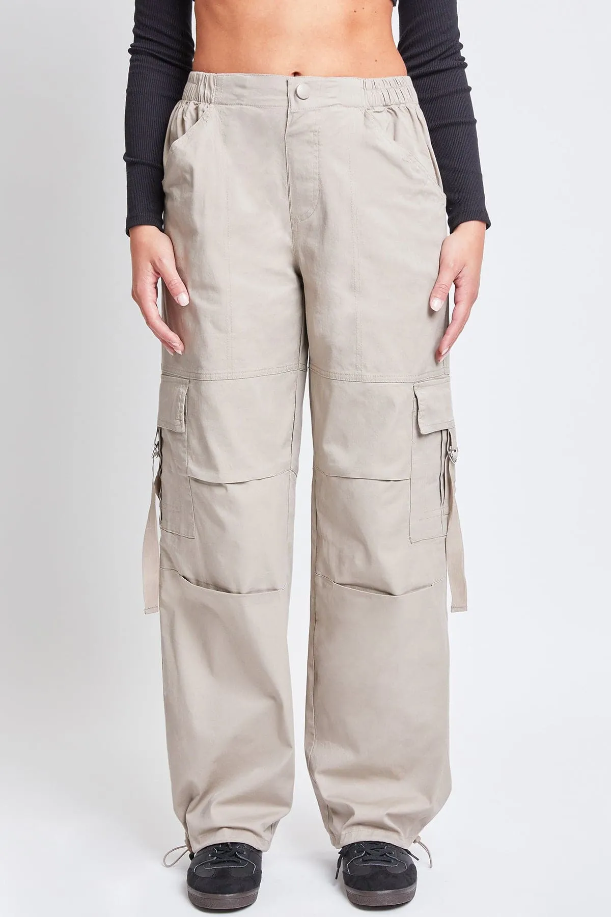 Womens Relaxed Fit Ring Cargo Pants